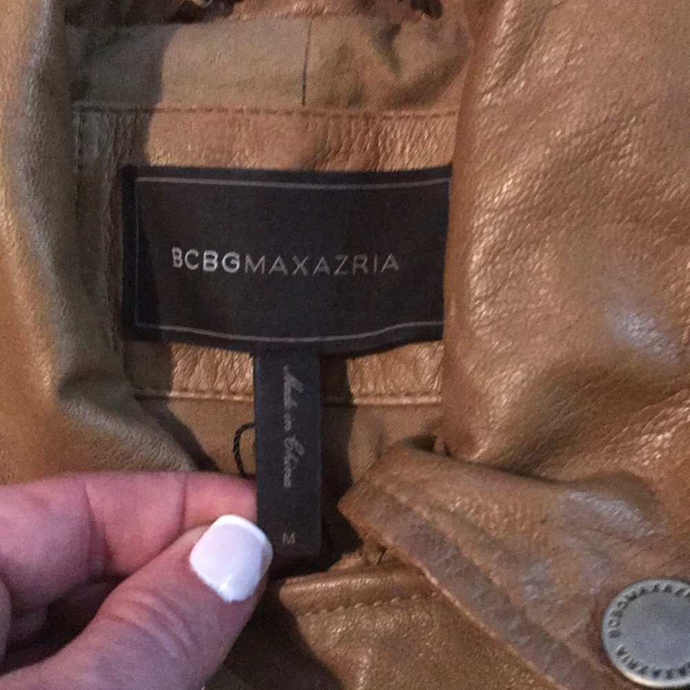 BCBG leather jacket